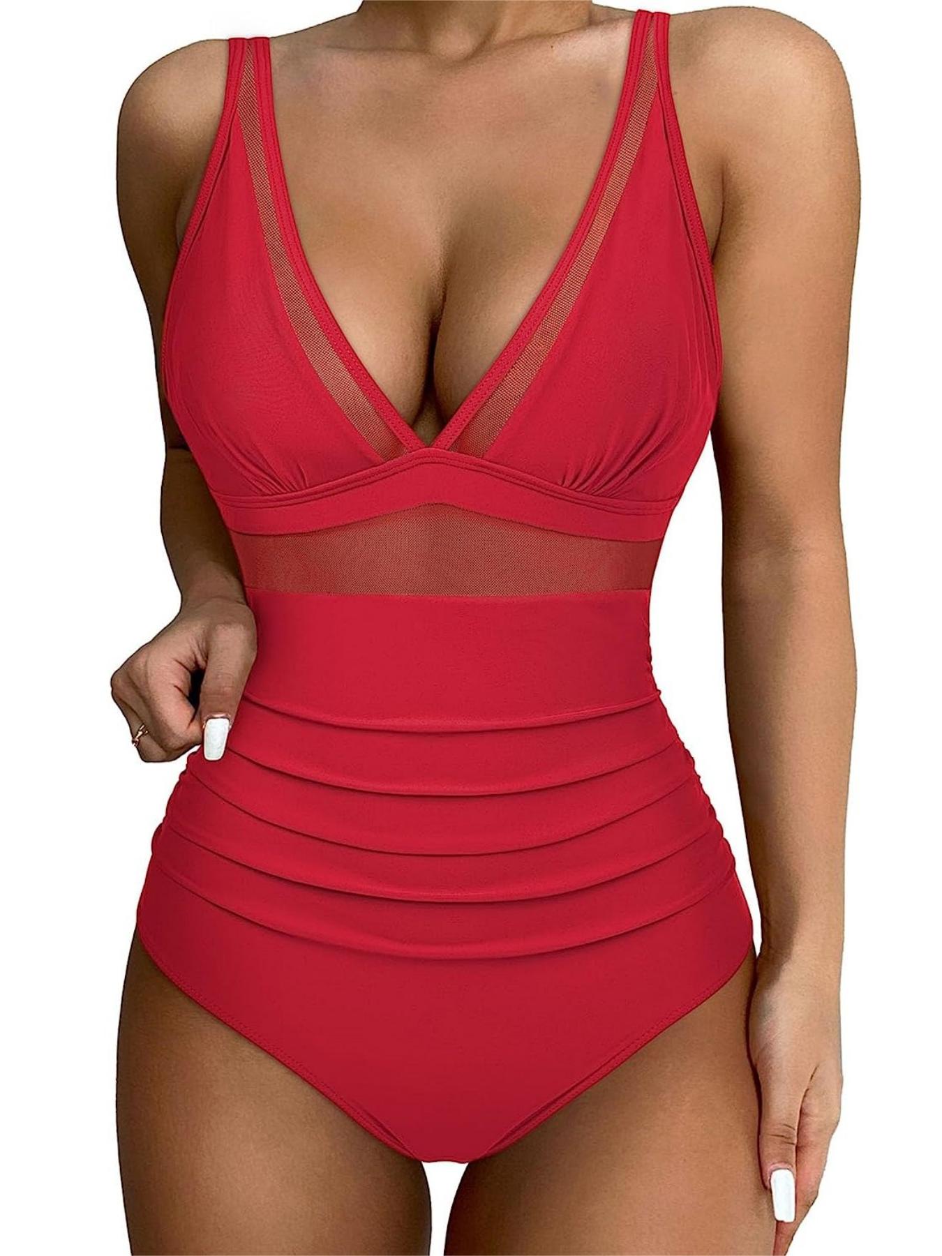 Women's one-piece backless bikini swimsuit