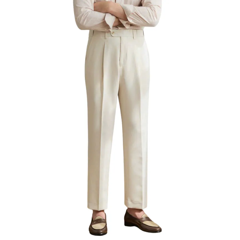 Relaxed Elastic Waist Trousers