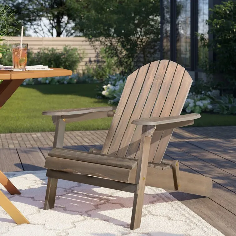 Woking Acacia Outdoor Adirondack Chair Set