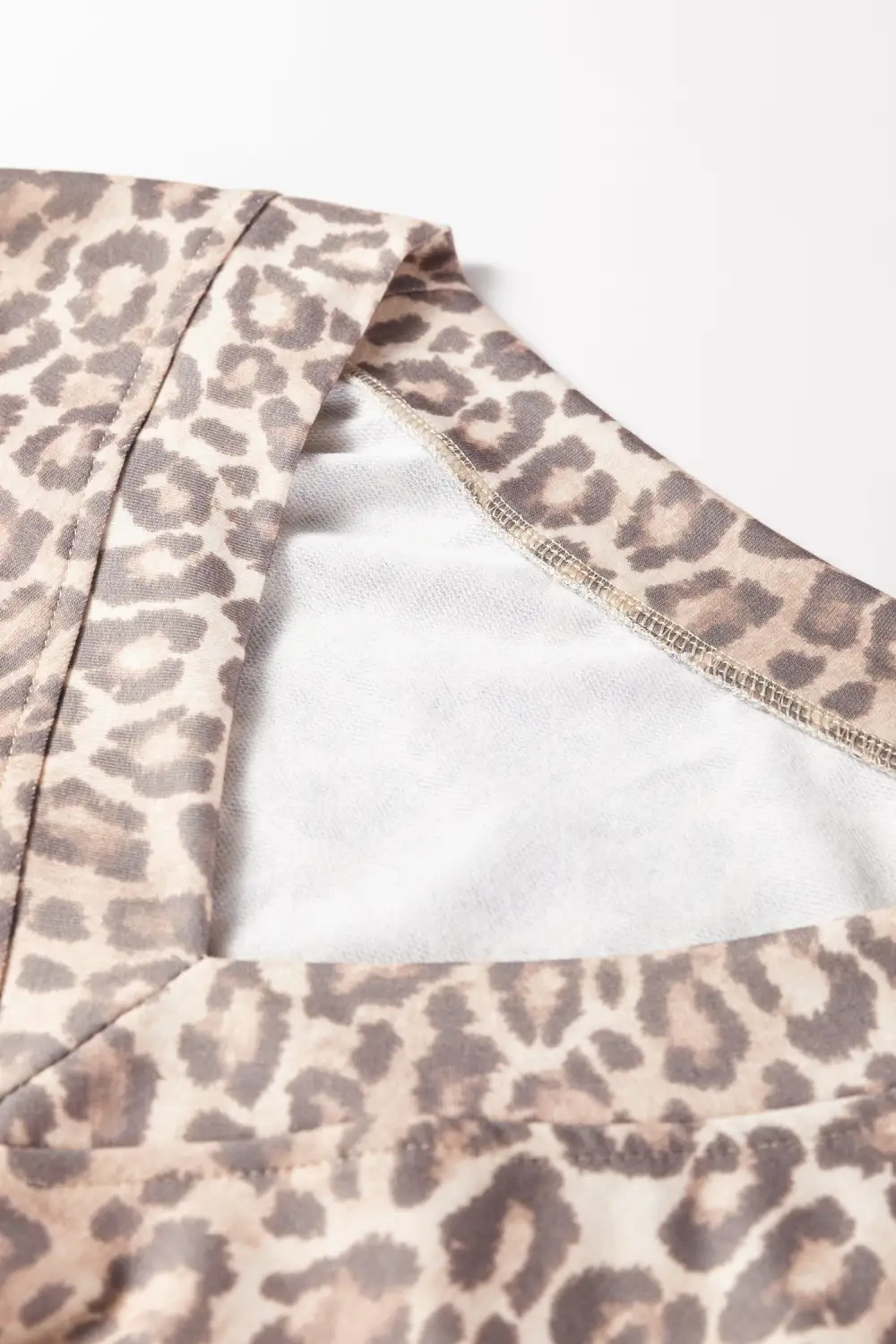 Easygoing V Neck Printed Detail Coordinated Set
