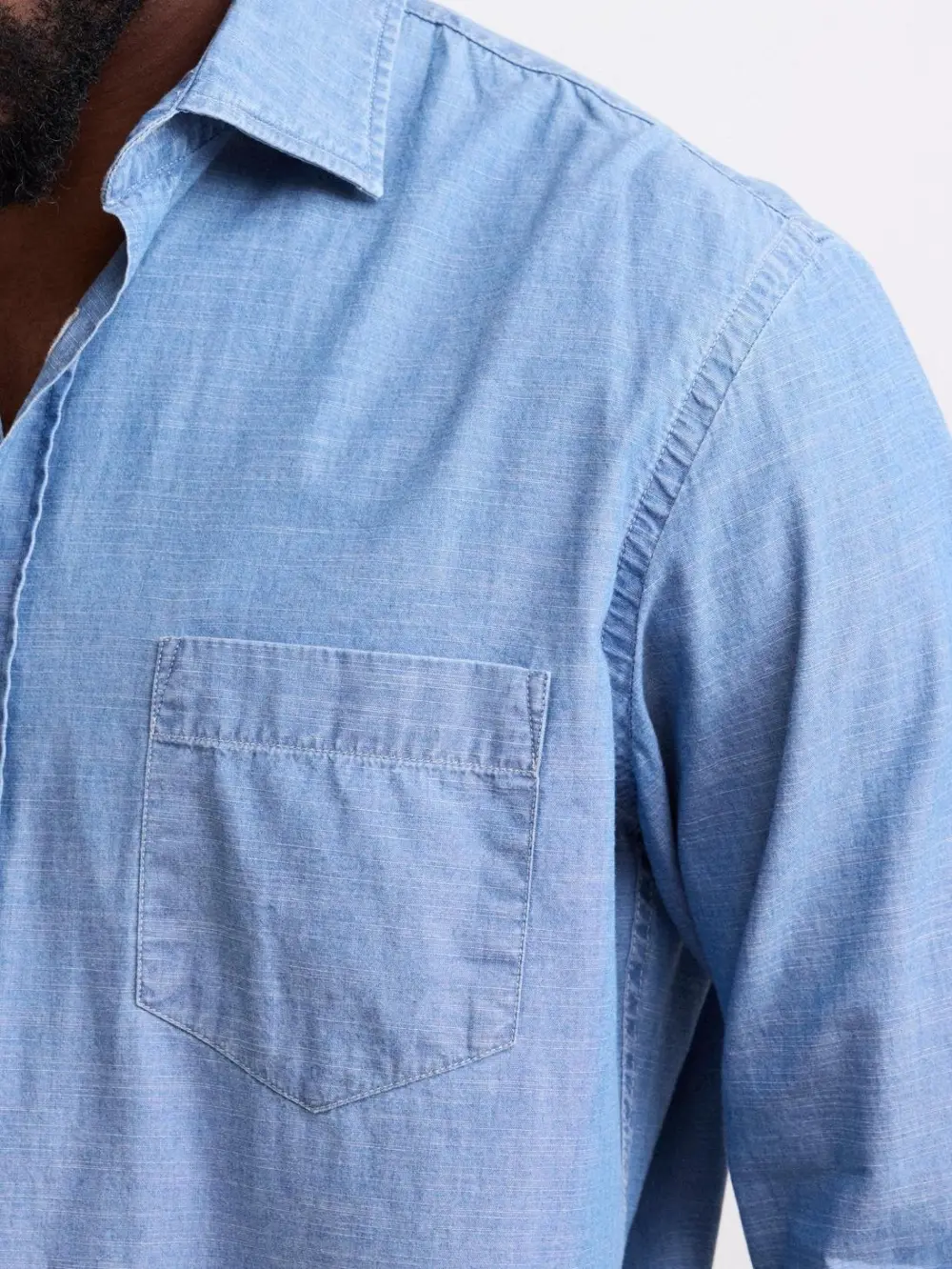 Casual Soft And Comfortable Indigo Blue Shirt