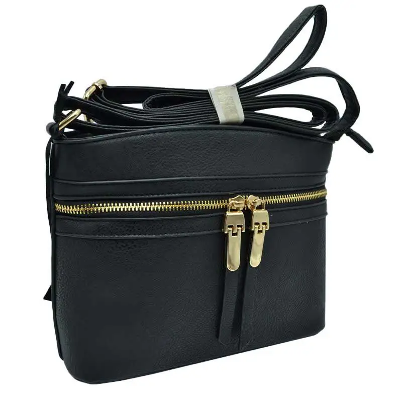 Zipper Detail Crossbody Bag