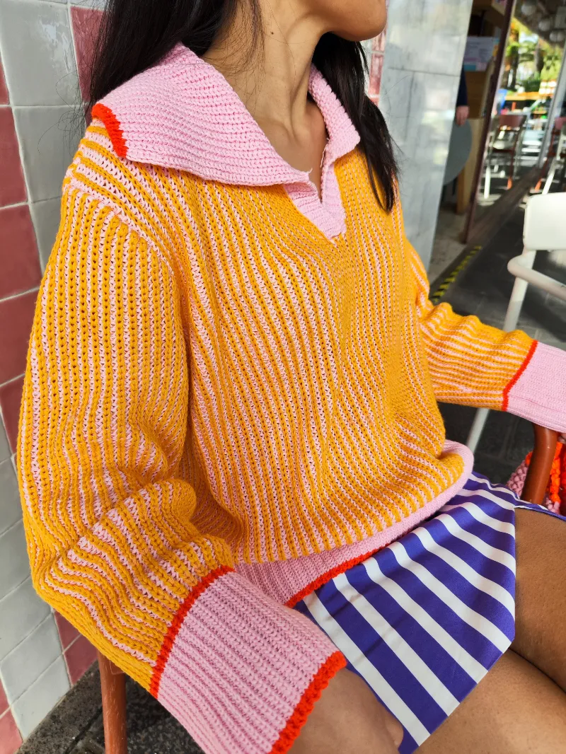 PEACH GAVIOTA SWEATER