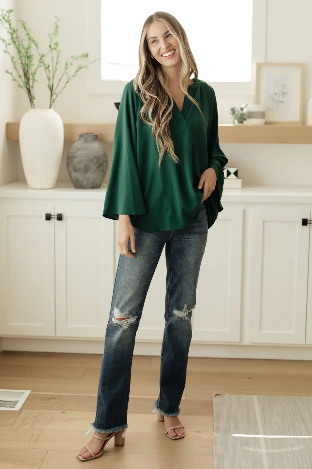 Holiday V-Neck Blouse