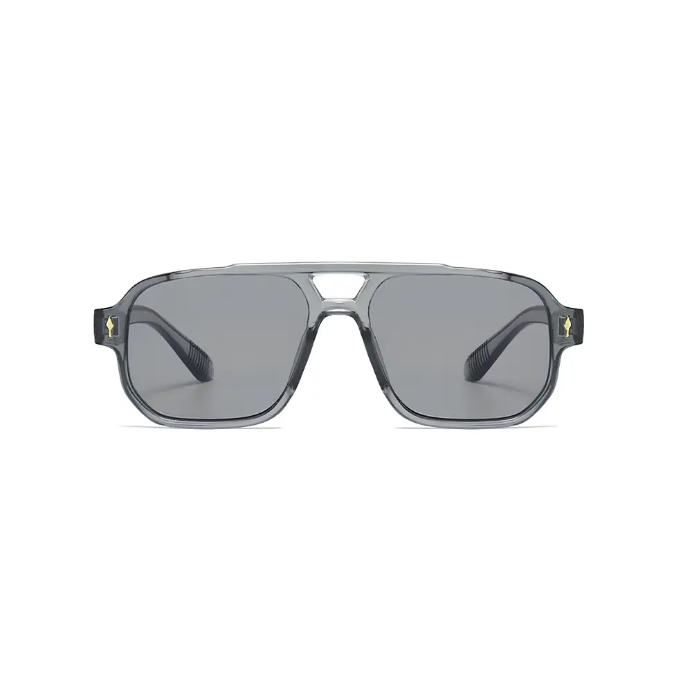 Classic Minimal Round Oversized Gradient Lens UV Protective Fashion Sunglasses