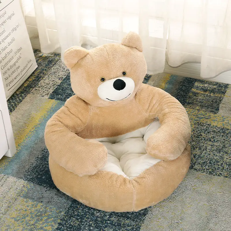 Cute Detachable Cuddle Bear Cat Bed