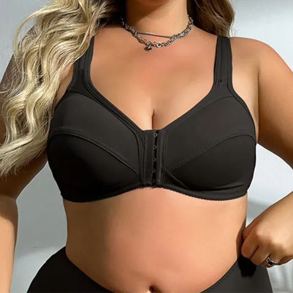 Seamless Front Buckle Full Wireless Bra