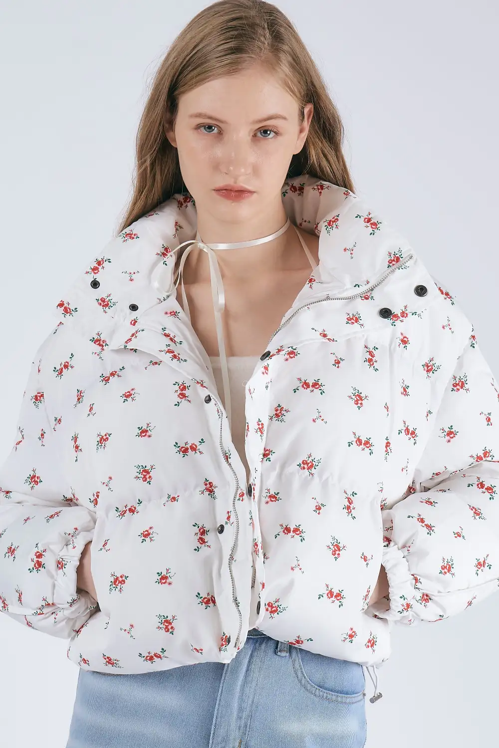 Rosie Floral Puffer Jacket