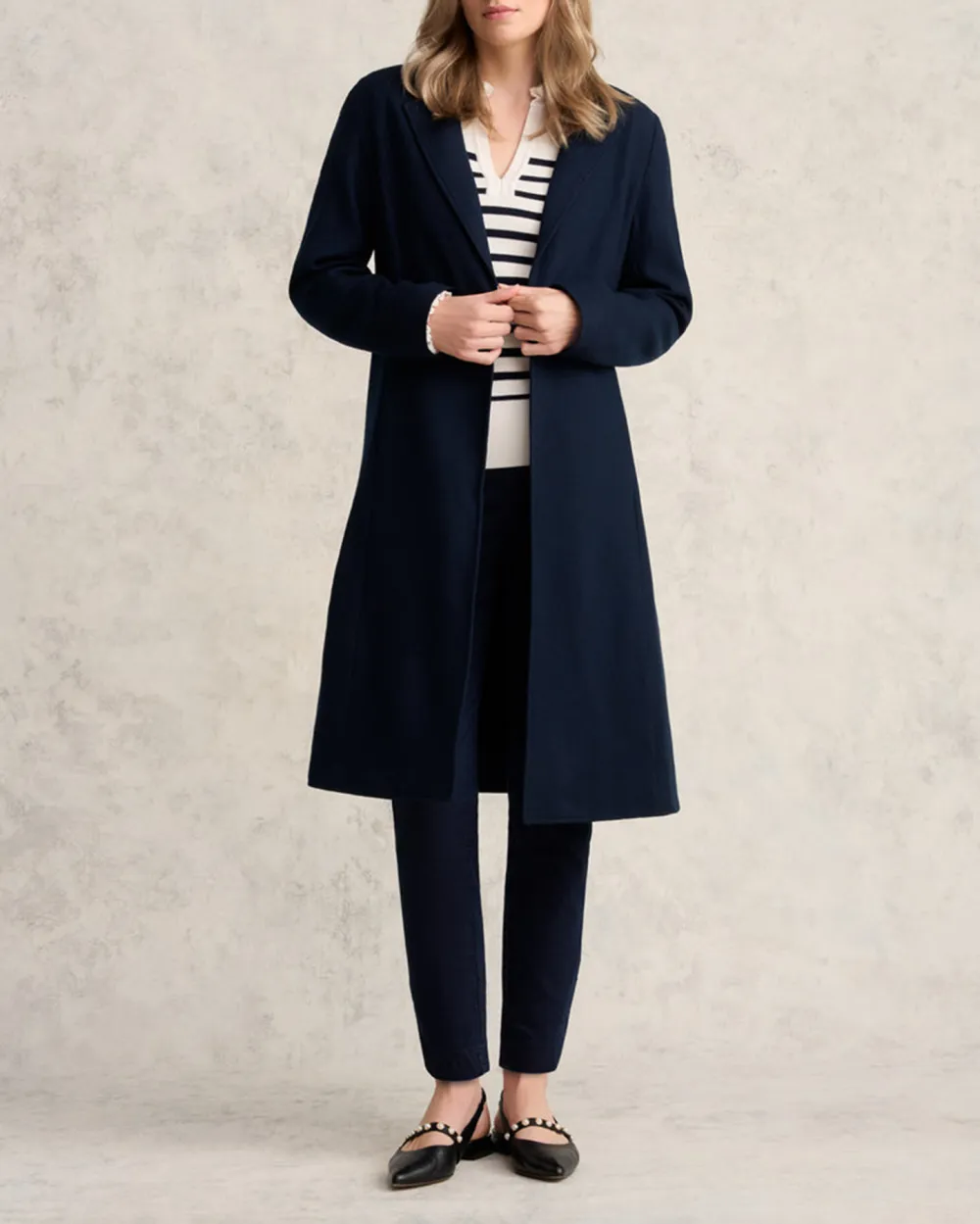 Wool Slight Stretch Coatigan