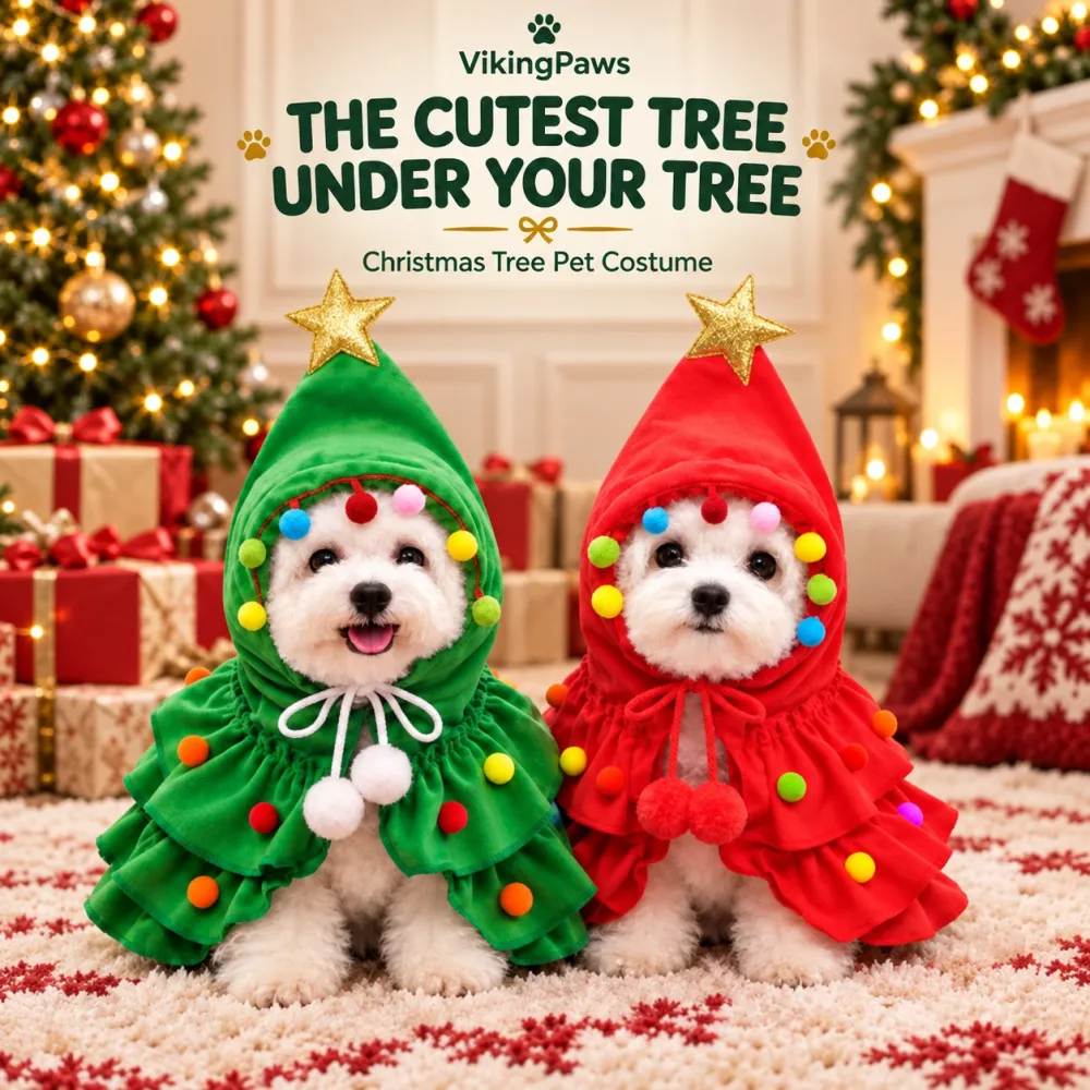 Turn Your Pet Into a Christmas Tree! 🐶 Funny Holiday Pet Outfit