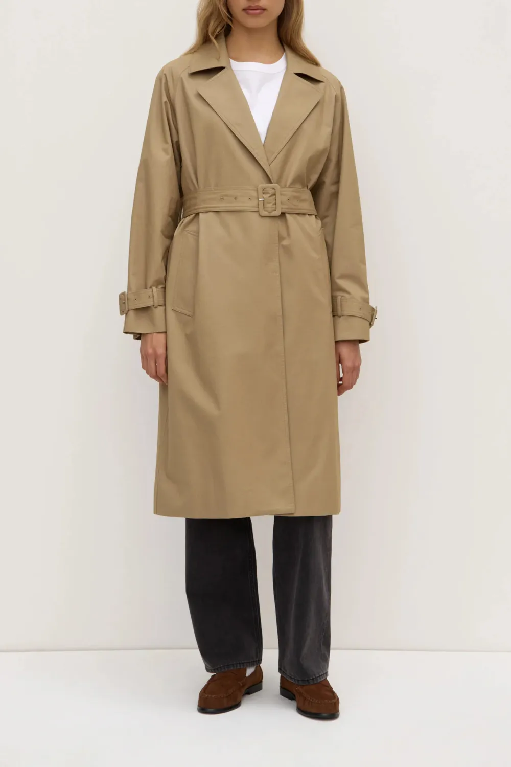 Cotton Raglan Sleeve Coat
