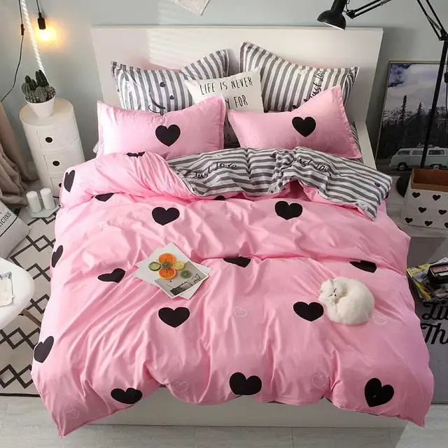 (Store Closing Sale) Duvet Cover Flat Bed Sheet Bedding Set