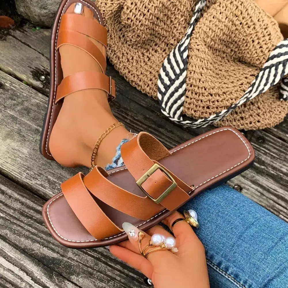 Everyday Buckle Open Sandals