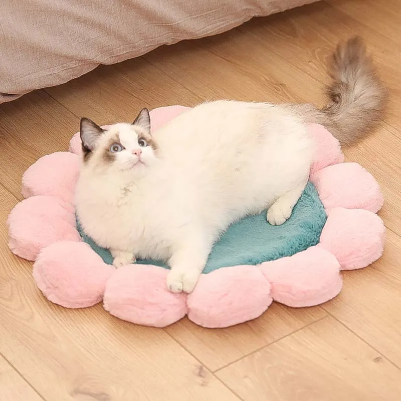 Colourful Sunflower Shape Human Pet Mat Dog Bed