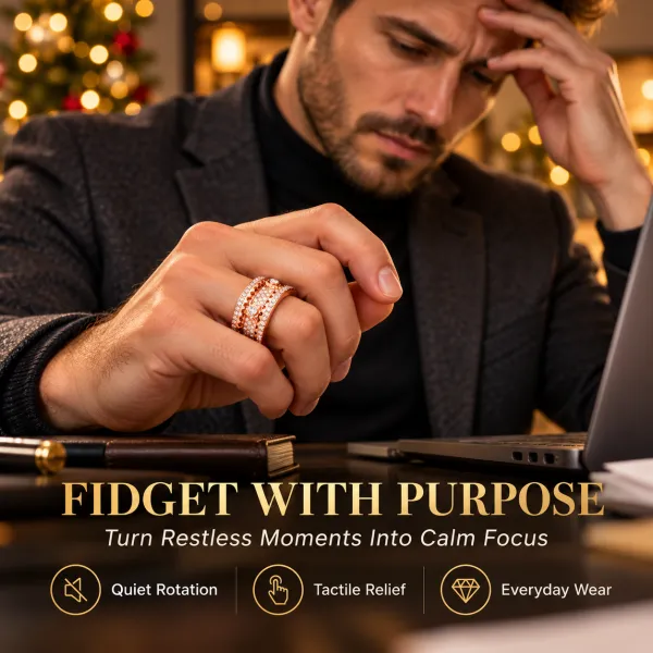 Rotating unisex ring