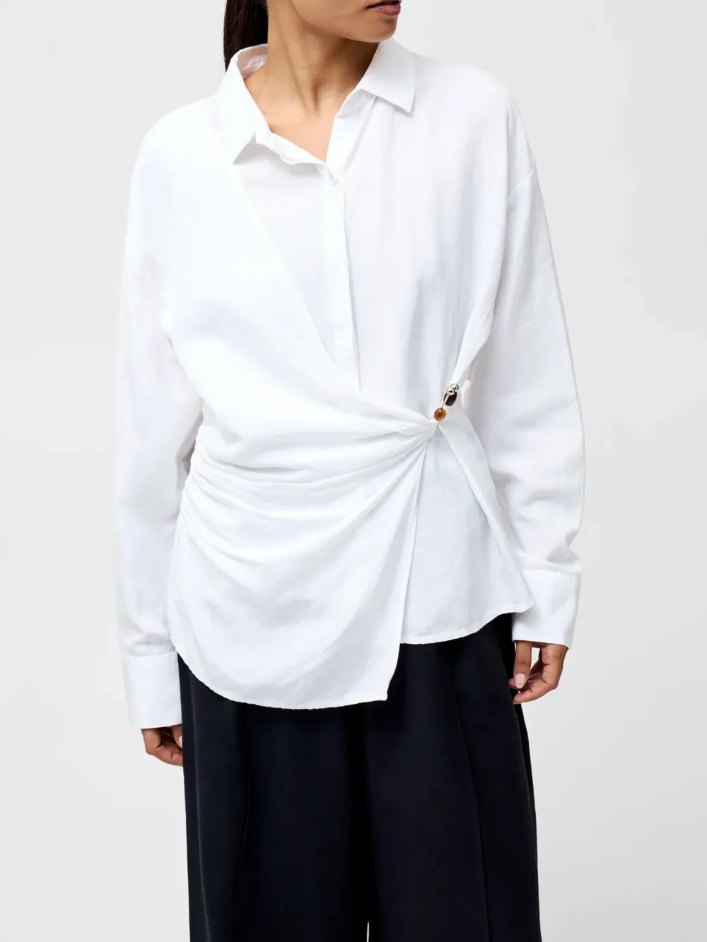 Classic Breathable Linen Waist Shirt