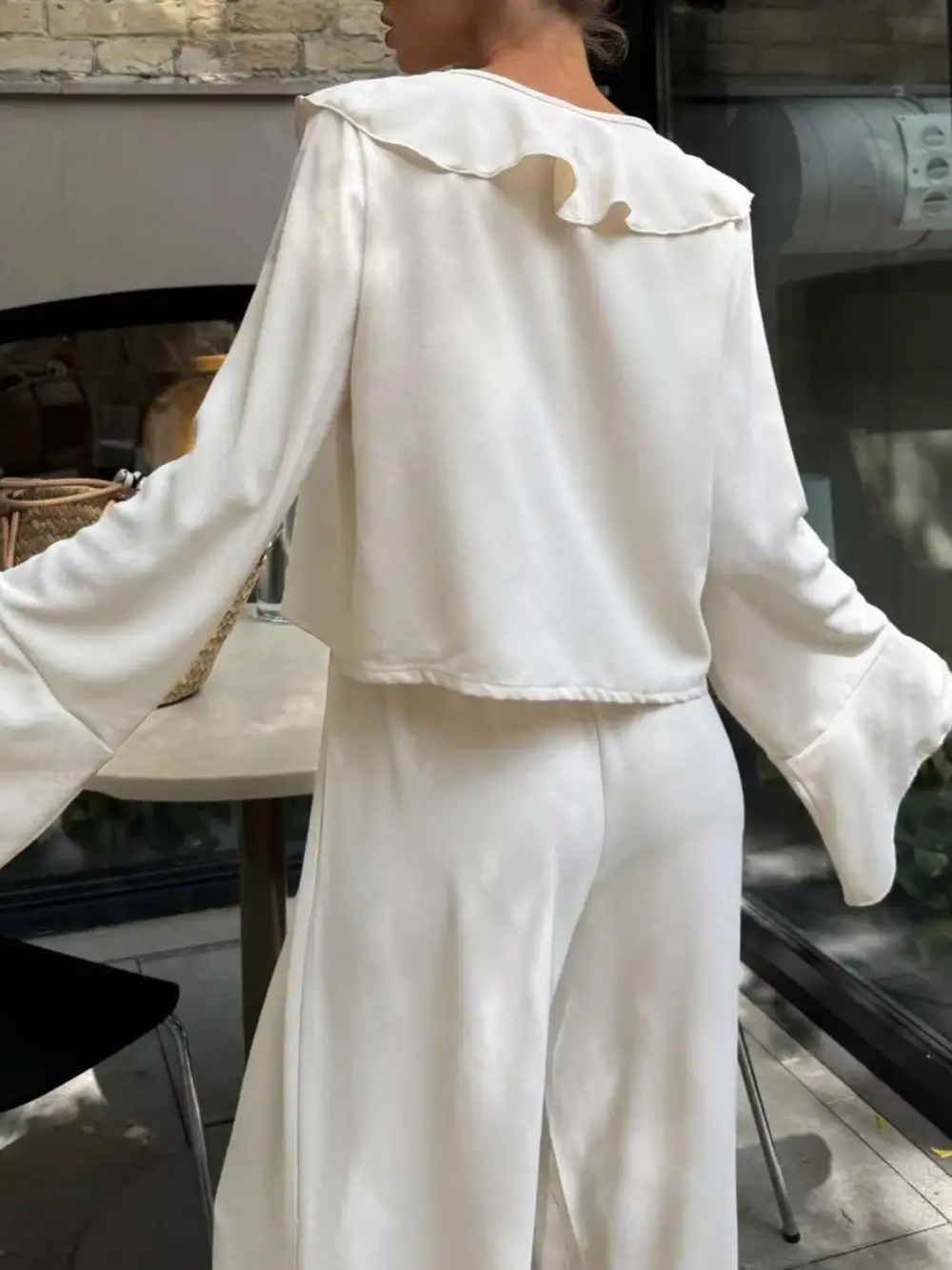 Ruffle Trim Jumpsuit