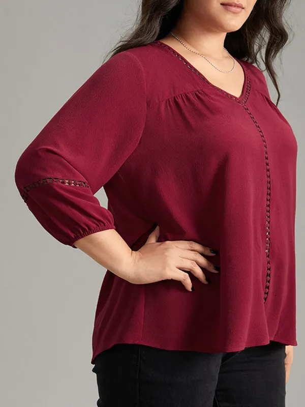 Red Patchwork Shirt