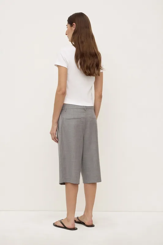 Grey Marle Tailored Wool Suit Short