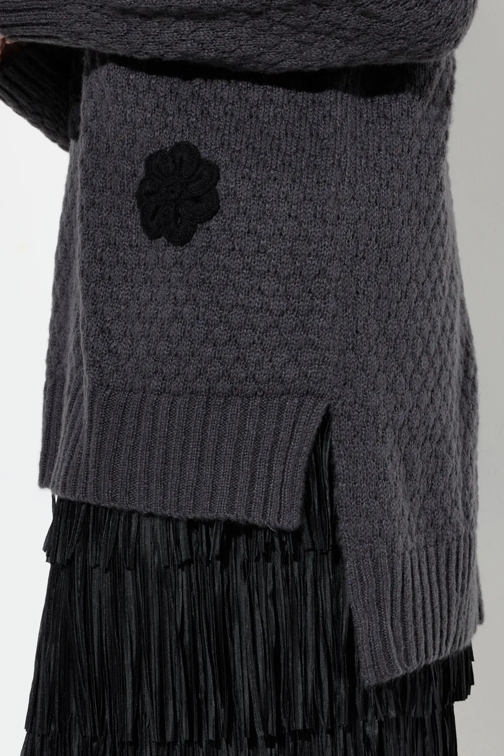 Ribbed V-Neck Sweater