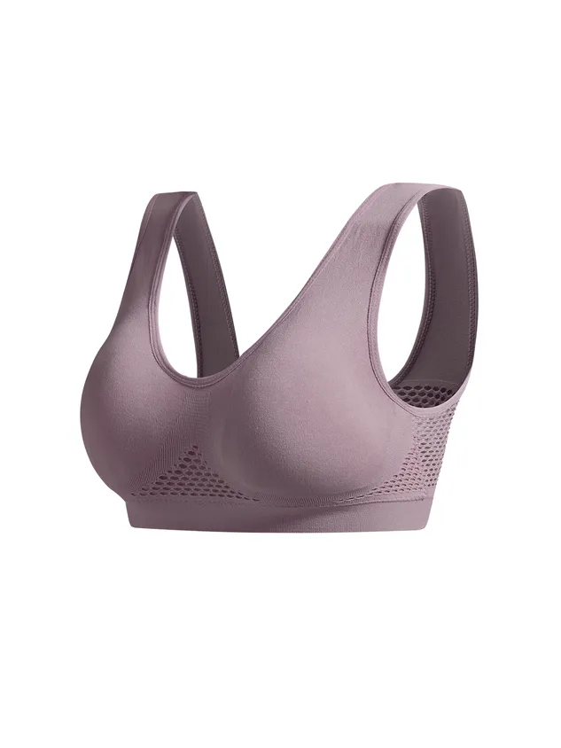 Perforated Seamless Sports Bra