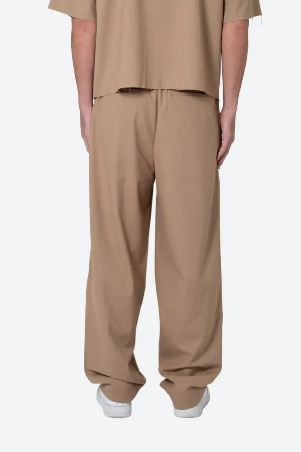 KHAKI LOOSE FIT TROUSER PANTS