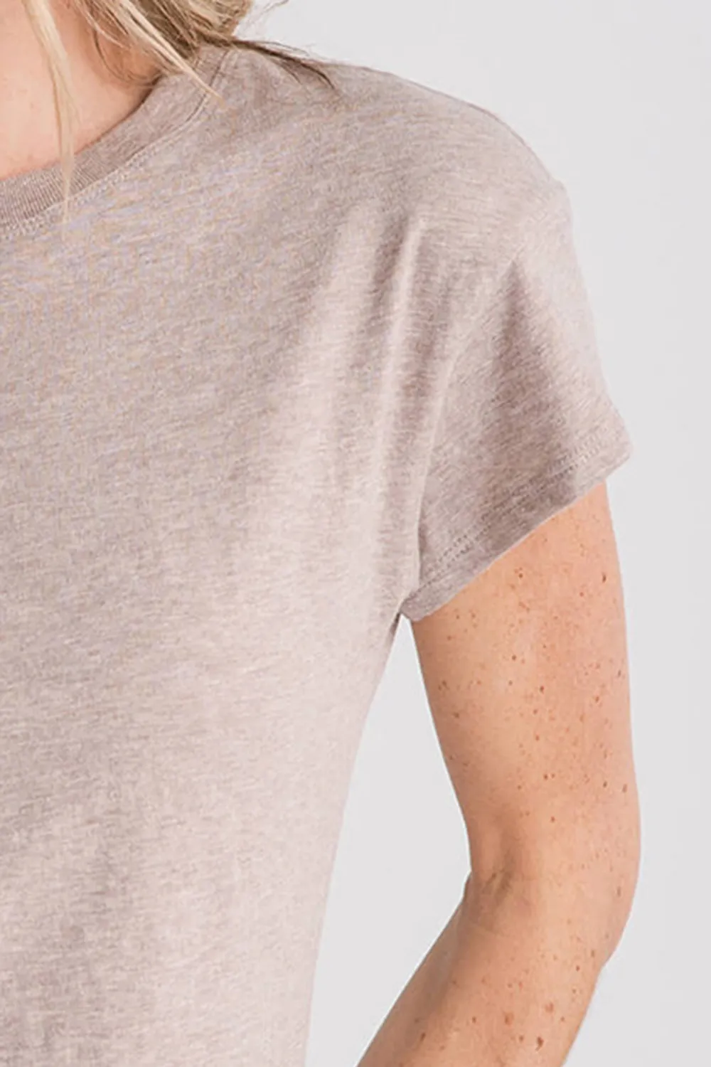 Z Supply Modern Slub Tee - deep taupe