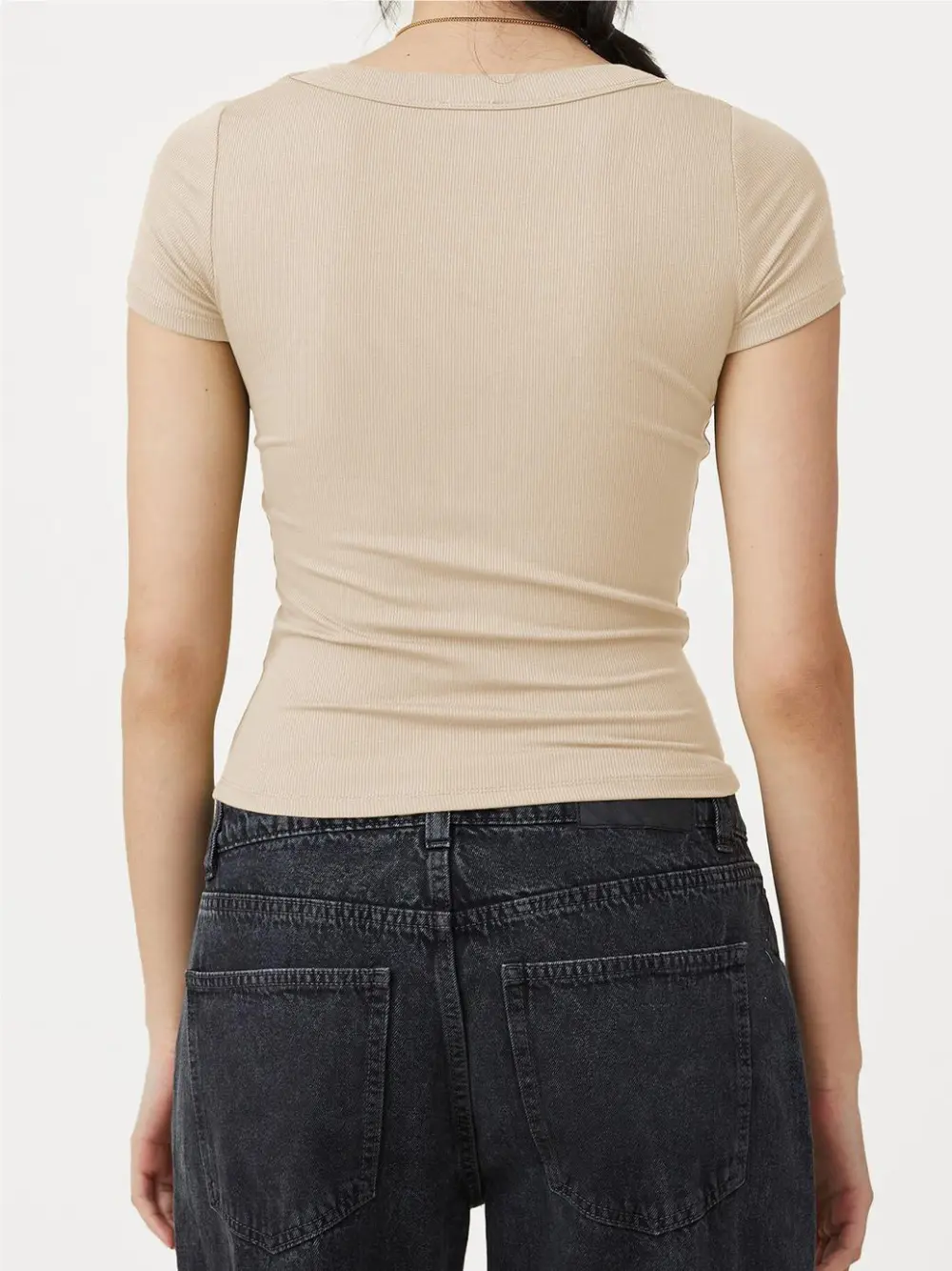 Cropped Square-neck Top