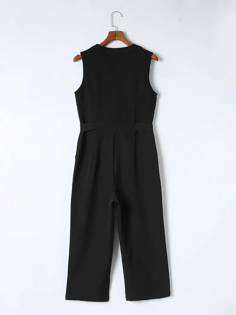 Fashion V-neck casual jumpsuit