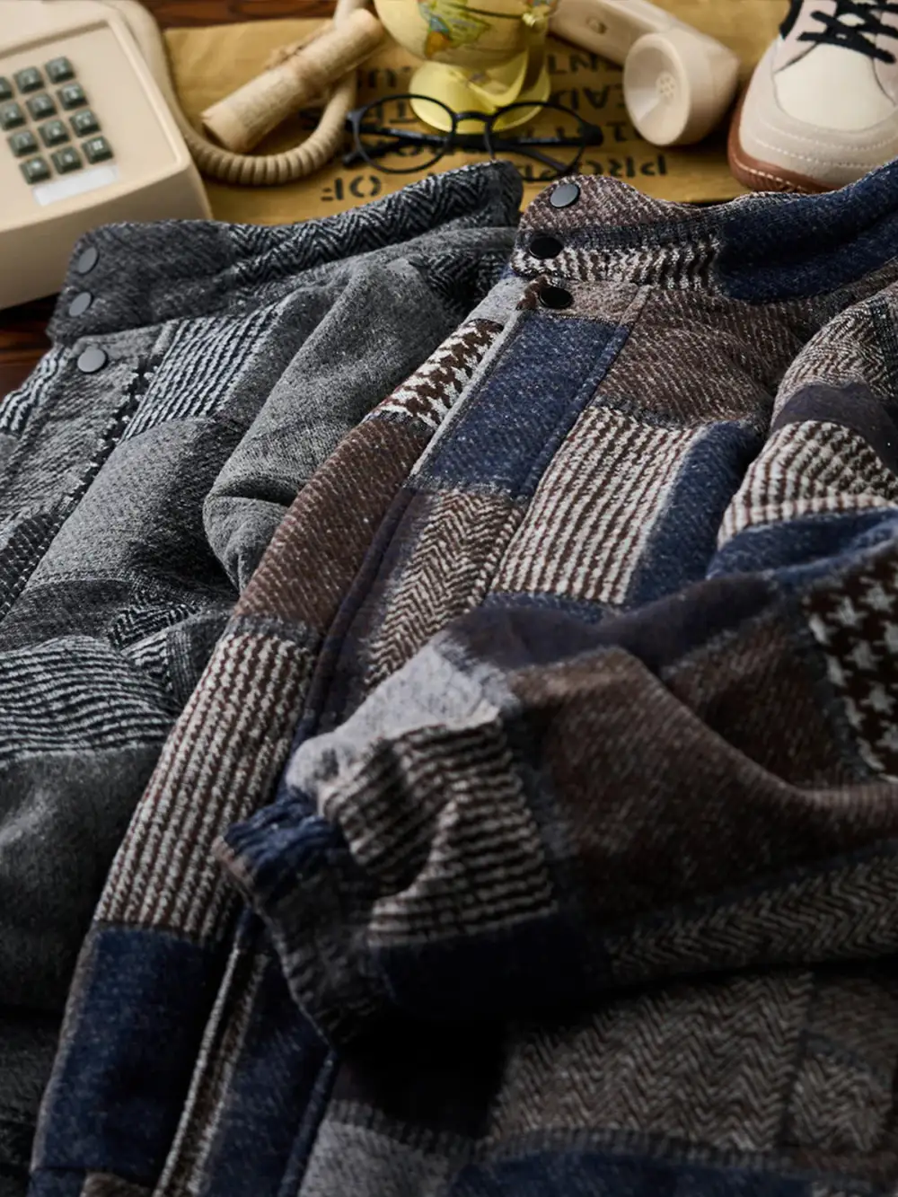 Men'S Quilted Padded Casual Jacket