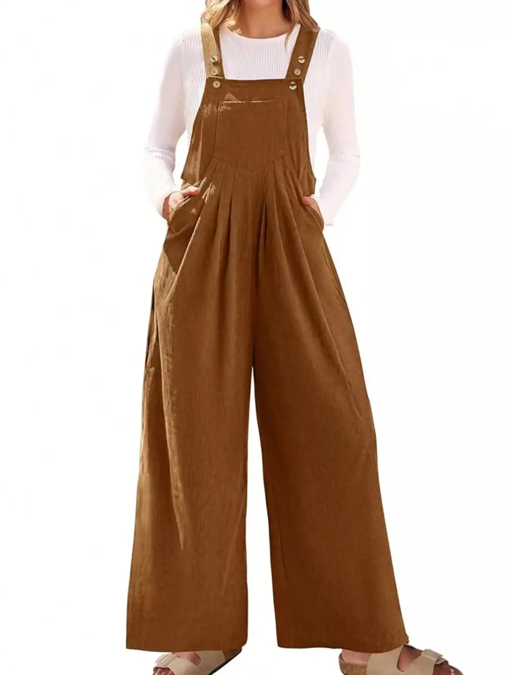 Everyday Pocket Wide Leg Jumpsuit