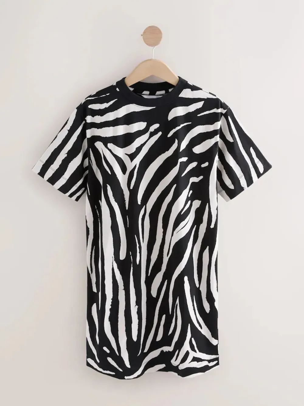 Classic Loose Breathable Zebra-Print Dress