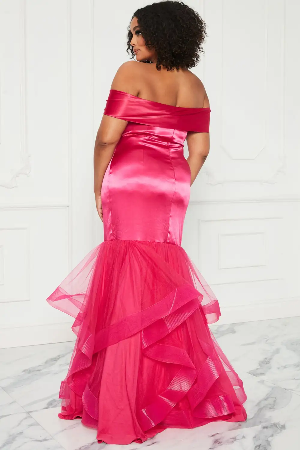 Kay Mermaid Maxi Dress - Fuchsia