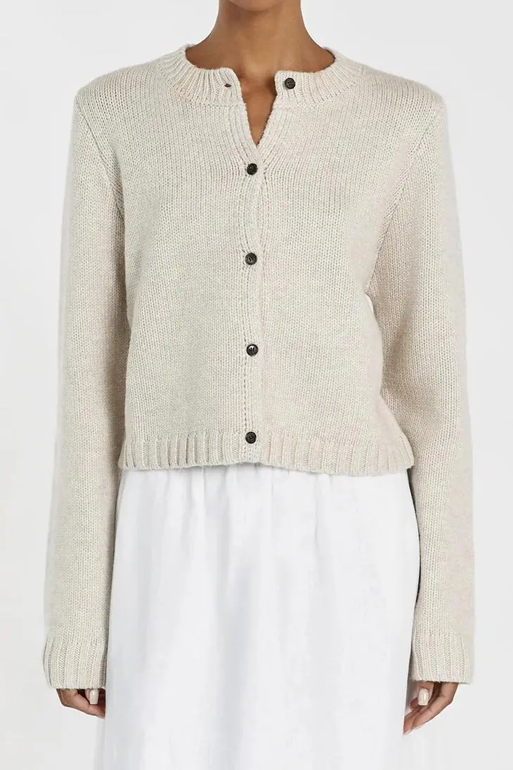 CHALK KNIT CARDIGAN