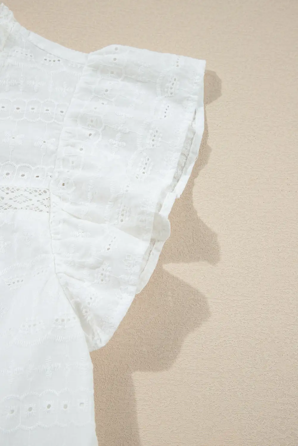 Everyday Lace Trim Blouse