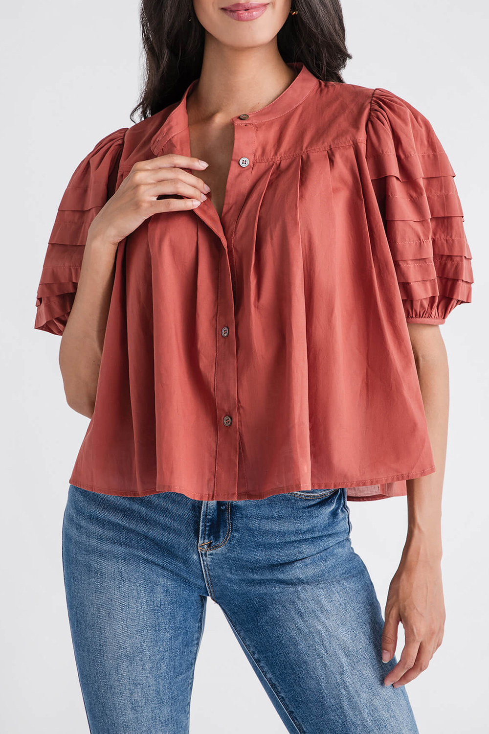 Olivaceous Dakota Top - marsala