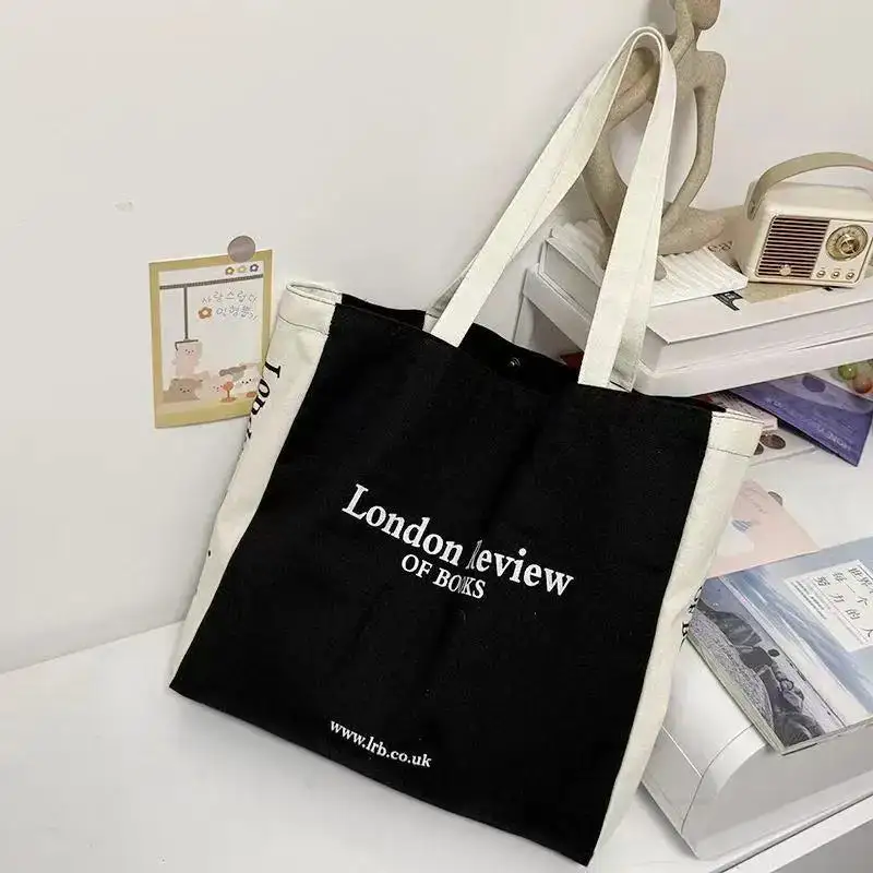 Bookish Green Aesthetic Canvas Tote Bag