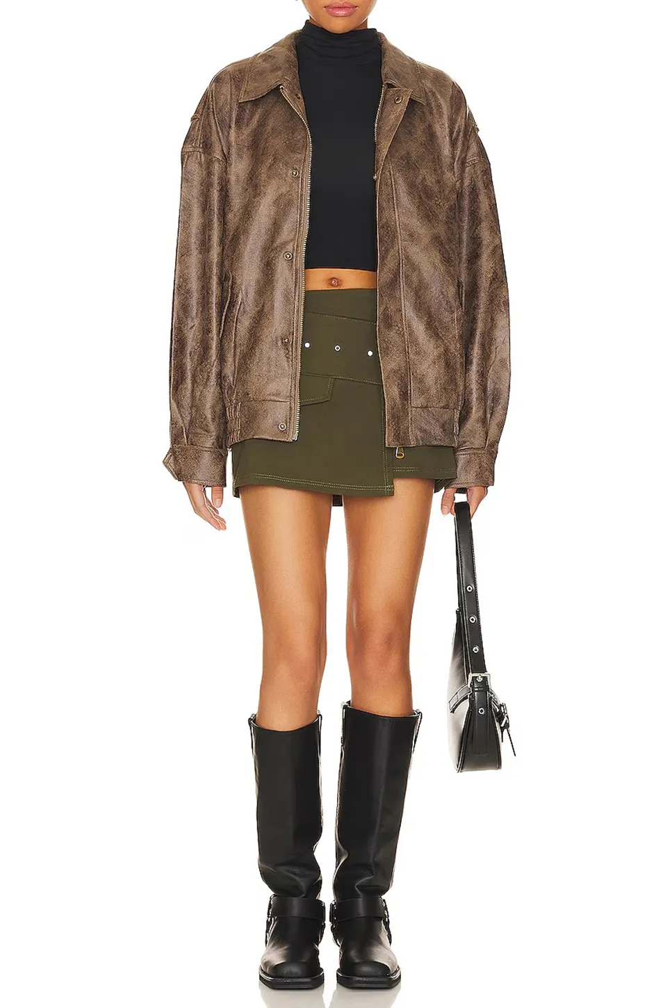 Classic Chocolate Bomber Jacket