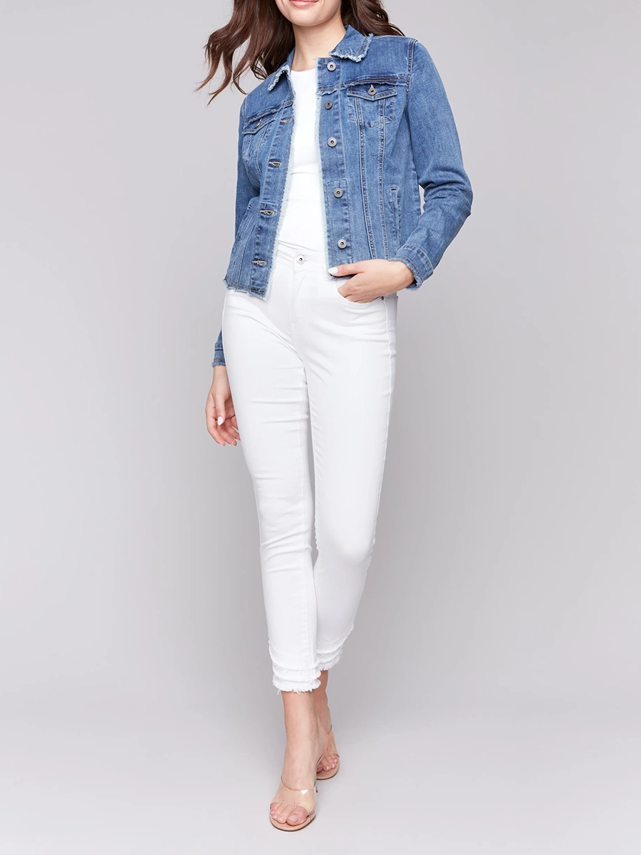 Women's Cotton Jacket With Multiple Pockets