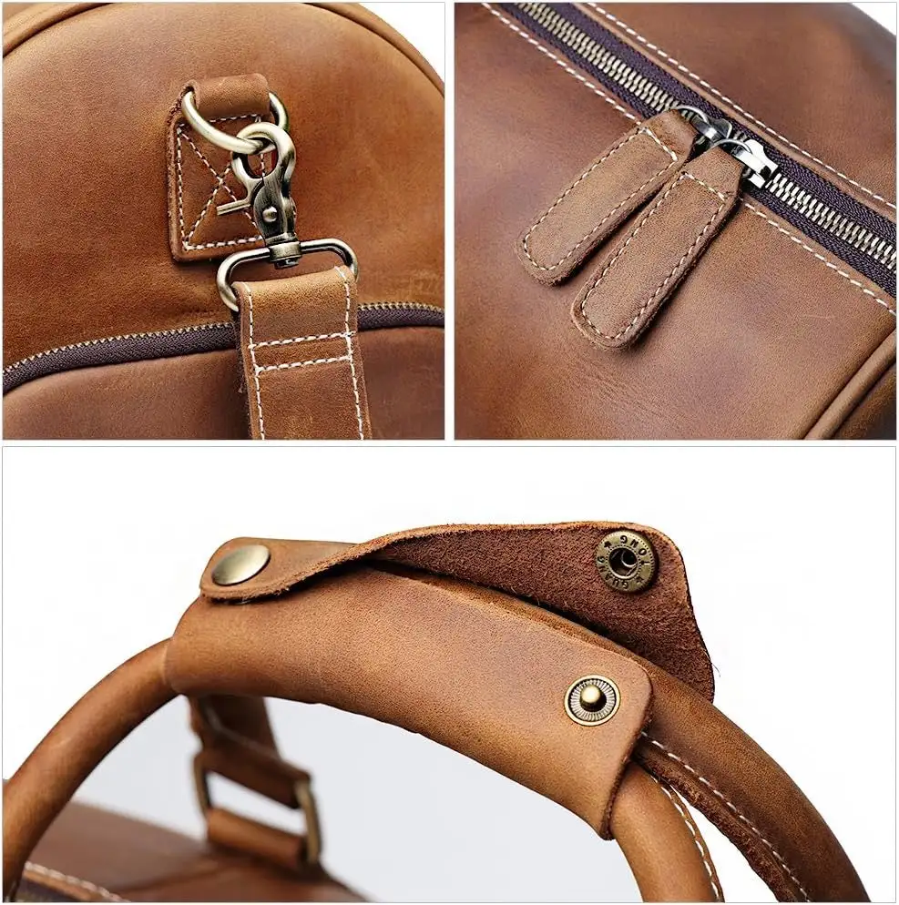 Leather Weekend Duffel Bag
