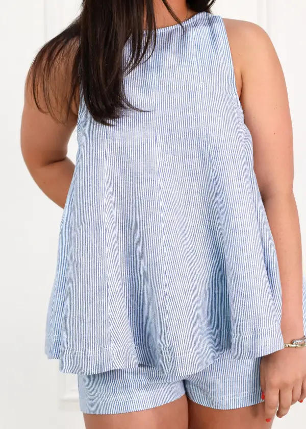 Relaxed Flare Shorts Set