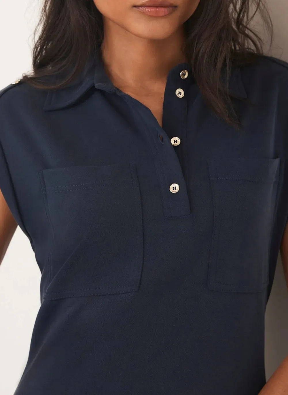 Casual Style Utility Midi Dress