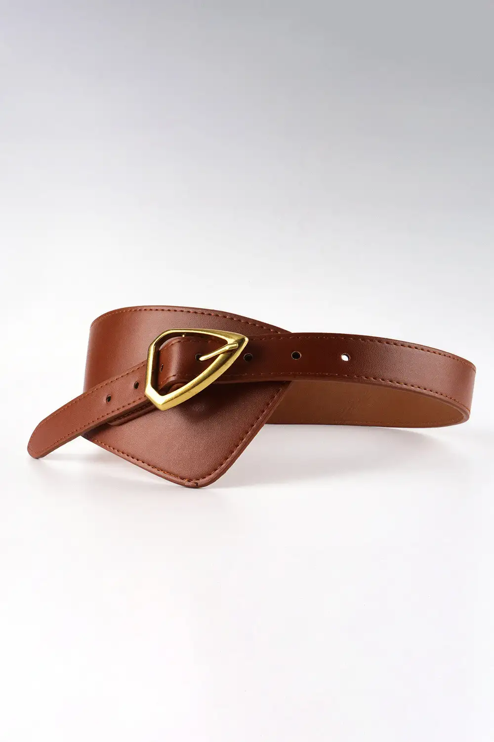 Sculpted Faux Leather Belt