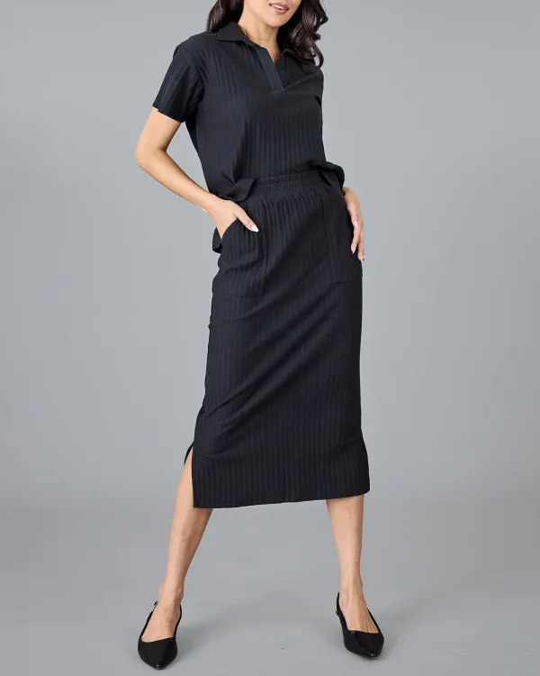 Black Midi Skirt