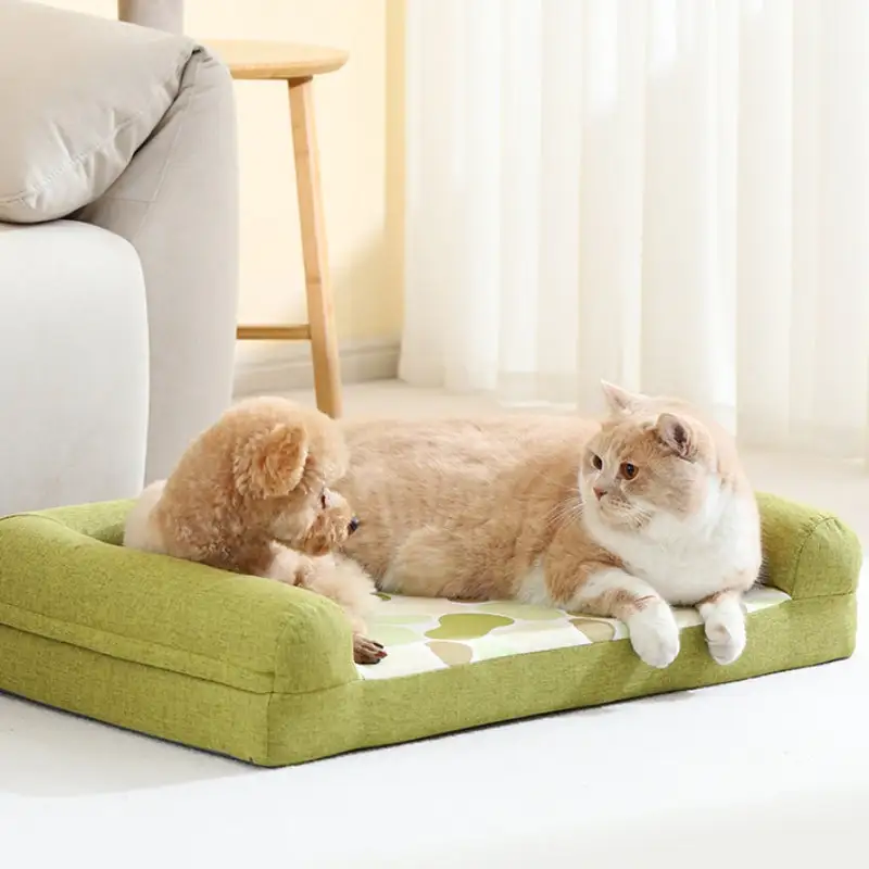 Full Support Cozy Orthopedic Bolster Dog Sofa Bed