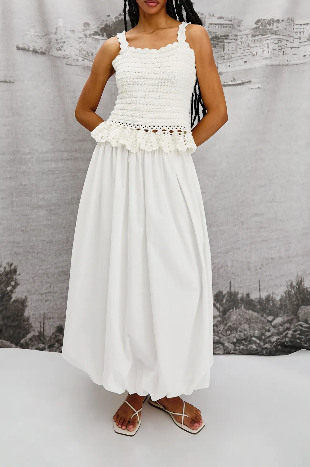 Lace Knitted Texture Tank Top