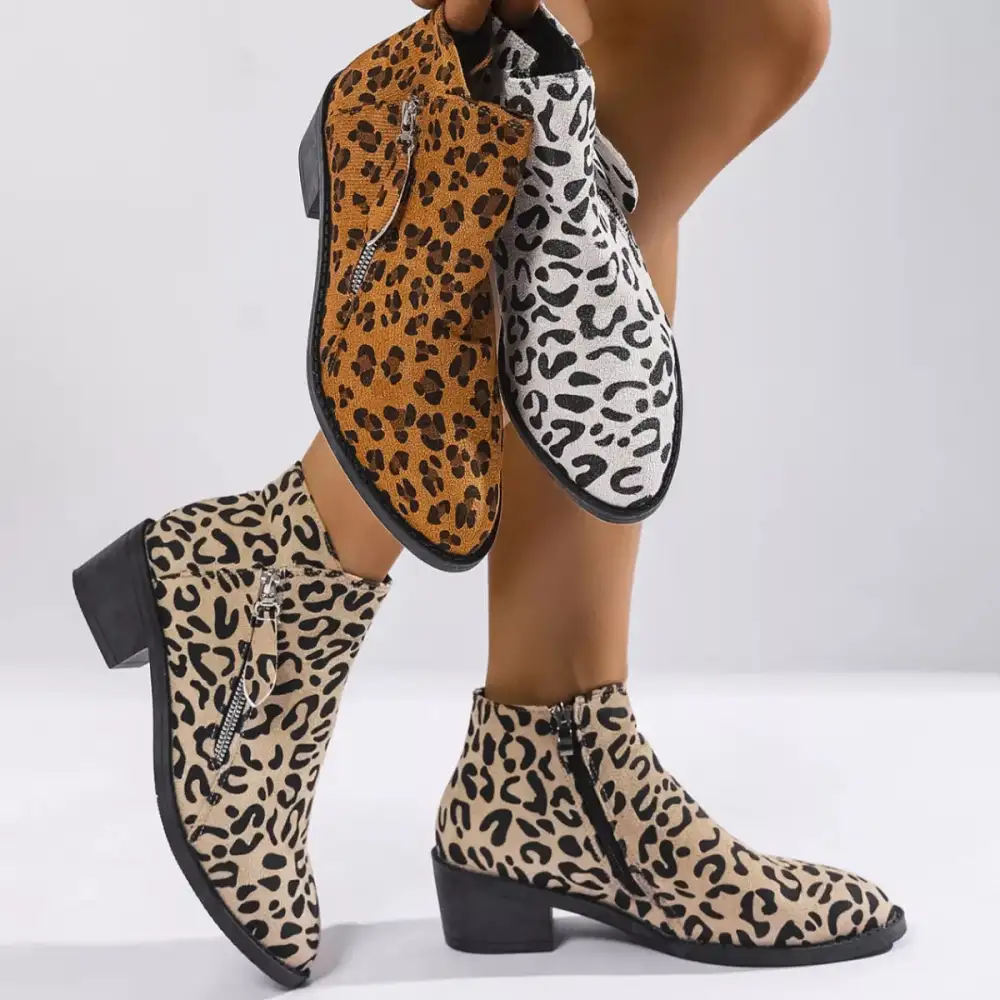 Block Heel Ankle Boots