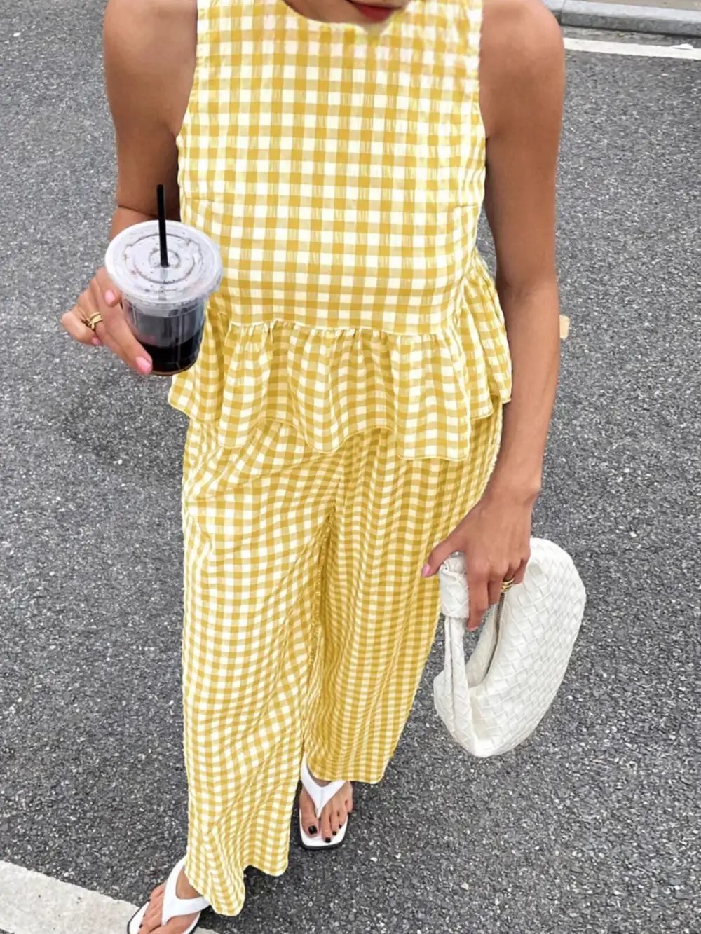 Simple Wide Leg Sleeveless Jumpsuit