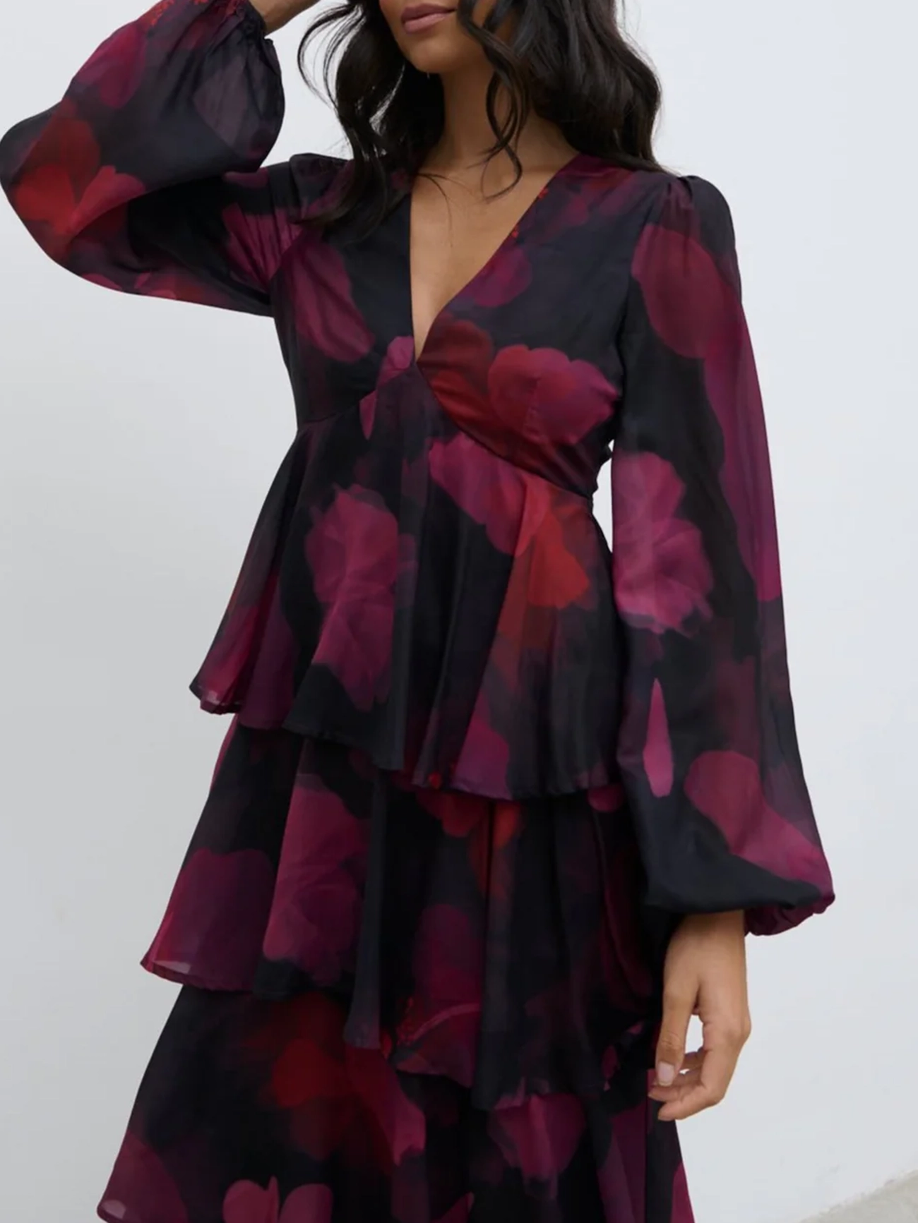 Ruffle Midi Dress