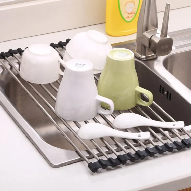 (Store Closing Sale) Rolling Rack Over Sink - Drying Rack